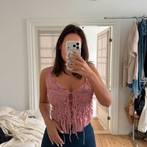 Pink Bershka Tank Top